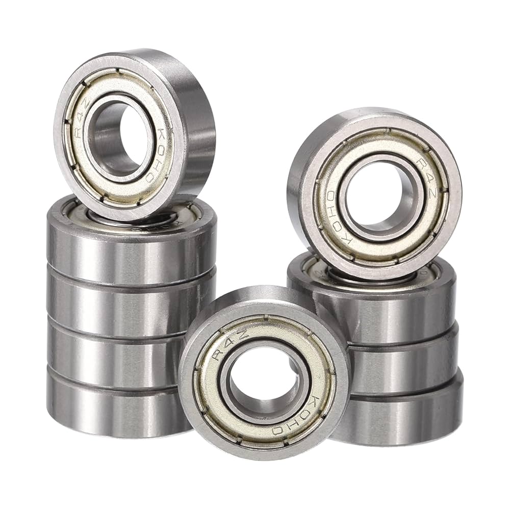 HiPicco R4ZZ Deep Groove Ball Bearings, ID 1/4